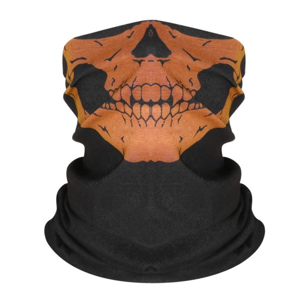 Masca protectie fata craniu, culoare portocalie, paintball, ski, motociclism, airsoft